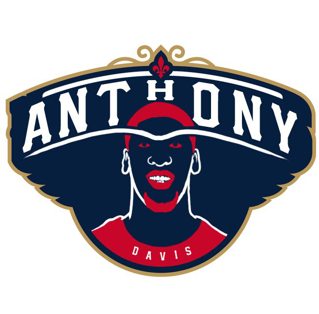 New Orleans Pelicans Anthony Logo iron on heat transfer